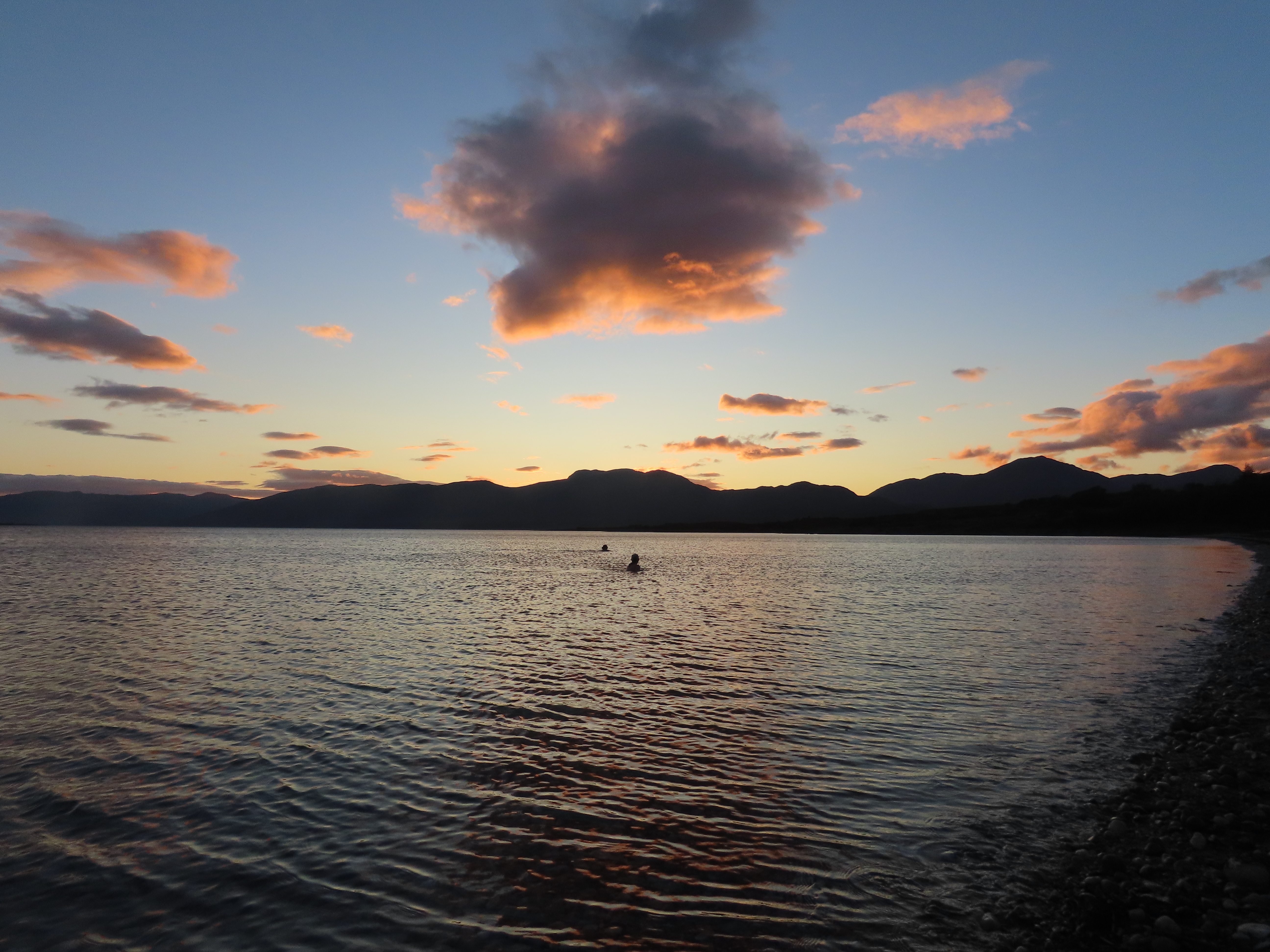 Cuil Bay sunset swim